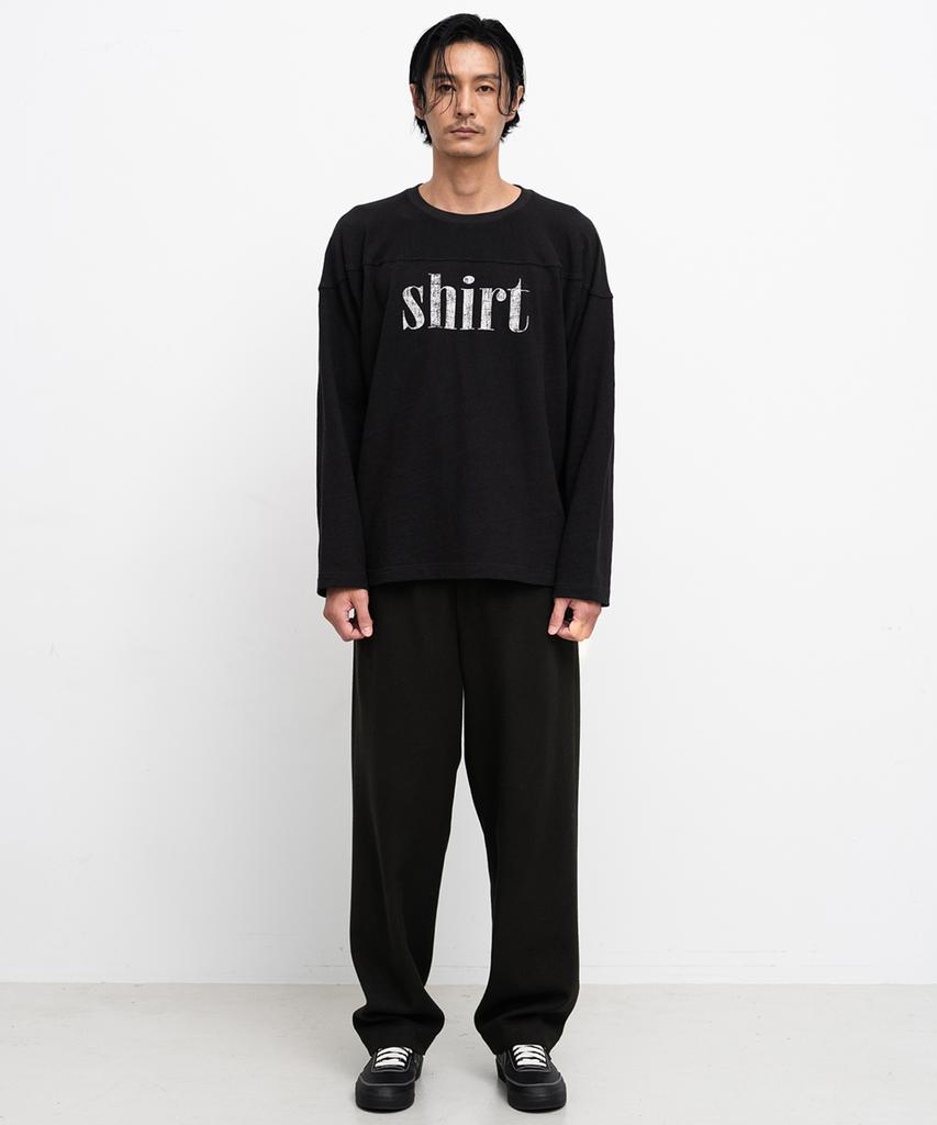 SHIRTER Fine Slub Shirt T-Shirt (Black)
