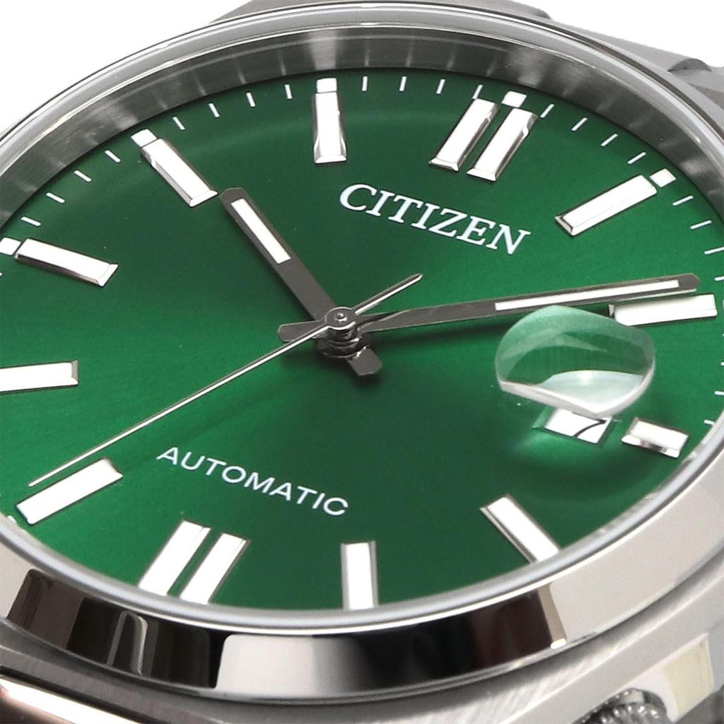 CITIZEN TSUYOSA Collection AUTOMATIC Watch with Sapphire Green and Overseas Model Men's NJ0150-81X Crystal, Silver, [Used]