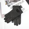 New Men's Deerskin Driving Gloves Thin Single Leather Unlined Leather Fashion Classic Black Driver Gloves