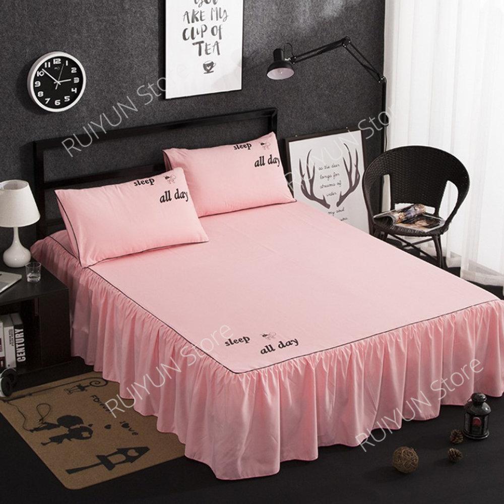 Ofertă caldă Home Hotel Husă de pat Fustă de pat Așternut de pat Protector de saltea Fusta de pat Cuvertură de pat Couvre Lit Lenjerie de pat Fustă de pat