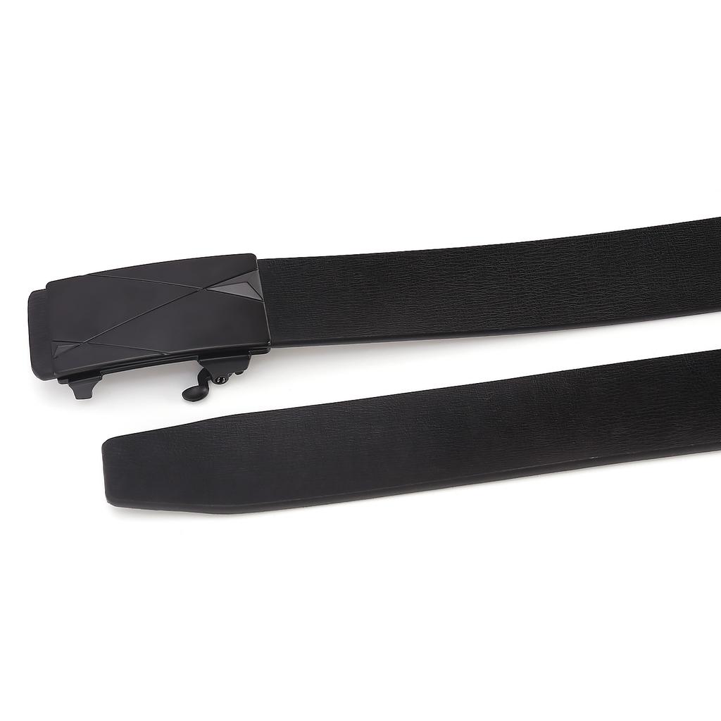 Pu Belt Men'S Automatic Buckle Belt Wear-Resistant Belt Body Trendy Men'S Classic Belt