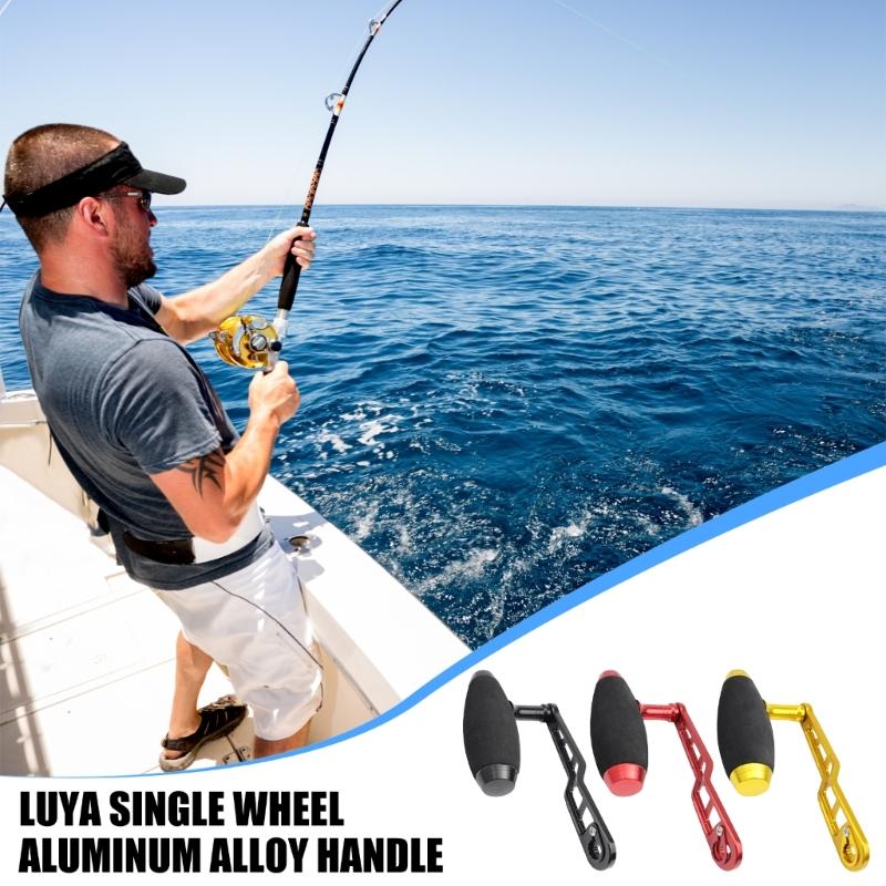Aluminum Alloy Fishing Reel Rocker Arm Grip Baitcasting Reel Power Handle Replacement Single Fishing Reel Handle
