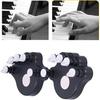 2Pcs Piano Finger Trainers ABS and Silicone Hand Grip Exerciser Piano Correctors Orthotic Tools for Strength Training(black)