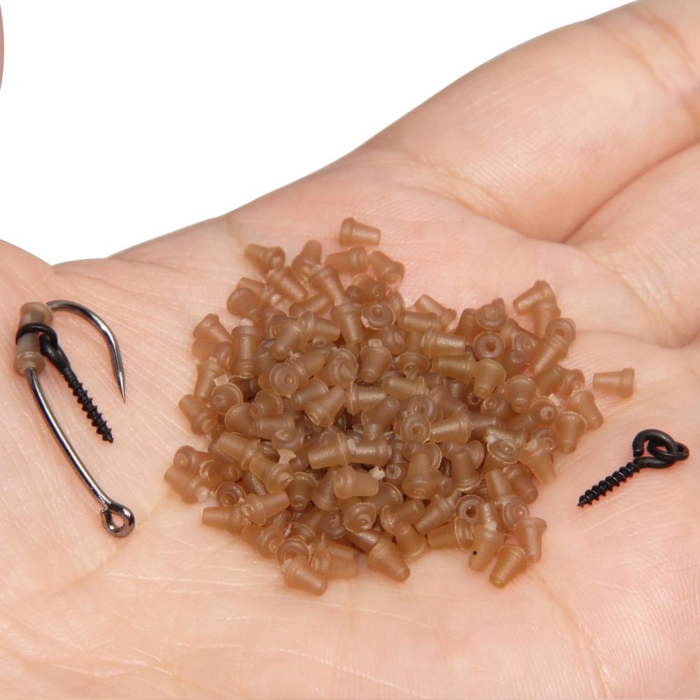 

200 шт. Стопоры для крючков для карповой ловли, бусины, аксессуары для карповой ловли, держатель-стопор для оснастки, стопоры для крючков, терминальная оснастка для карповой ловли