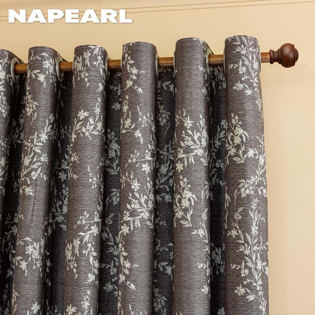1 Stück NAPEARL Französischer Antikstil Vielseitige bedruckte Vorhänge Vollverdunkelungsvorhänge für Schlafzimmer Wohnzimmer Balkonfenster zur Heimdekoration