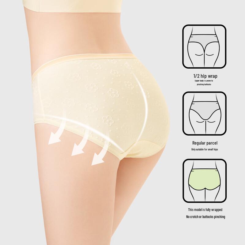 SecretWorld A-Grade Cotton Antibacterial Mid-Waist Briefs