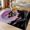 Skateboarding Silhouette Printed Carpet Chair Mat, Non-Slip Polyester Area Rug, Crystal Velvet for Home Office Living