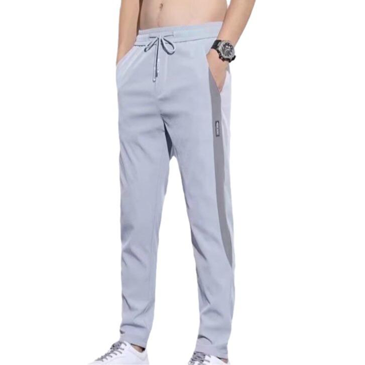 

Маленькие повседневные брюки ленивые модные трендовые брендовые молодежные популярные брюки мужские спортивные брюки универсальные летние новые 5XL светло-серый