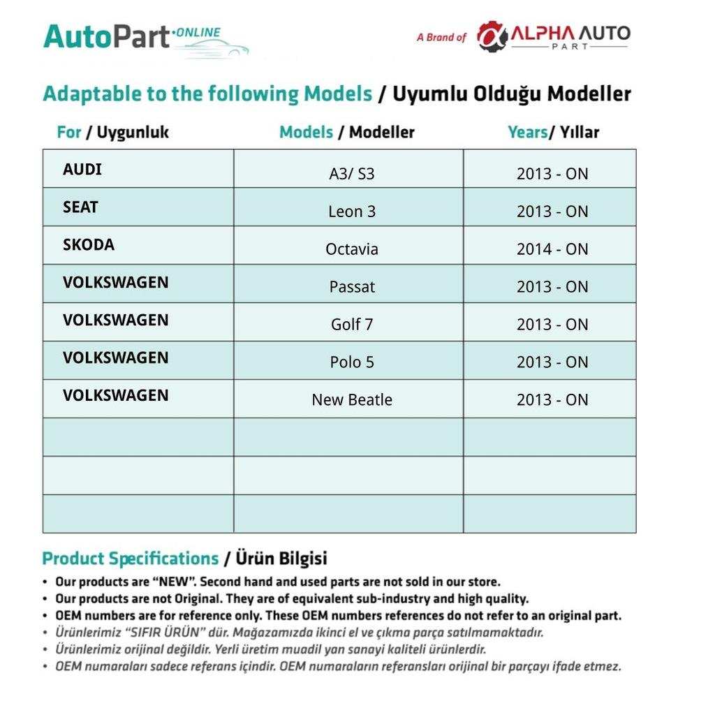 Schiebedach-Reparatursatz für VW Passat, Golf 7, Polo 5, New Beetle - 6-tlg.