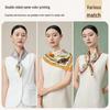 Shanghai Story Women's 100% Mulberry Silk Double-Sided Print Square Scarf