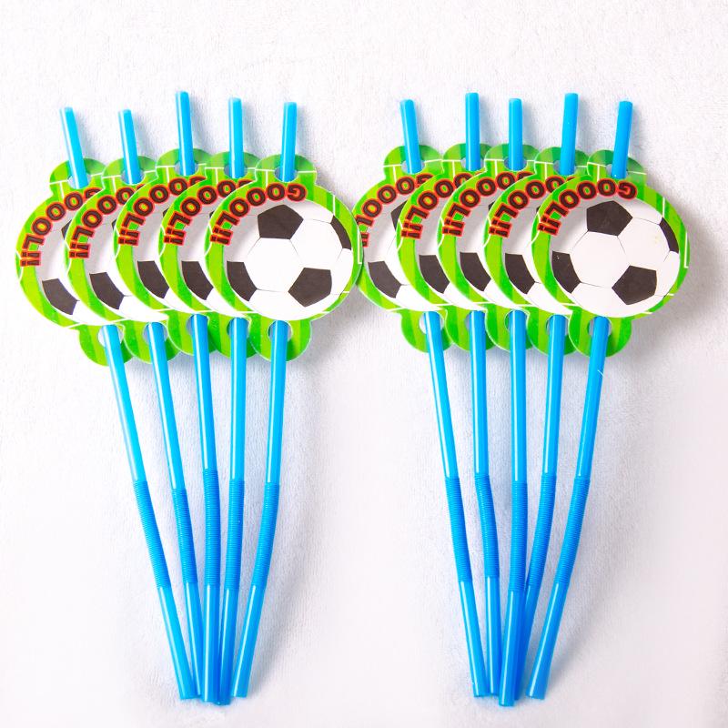 Green Football Birthday Party Decorations & Disposable Tableware Set