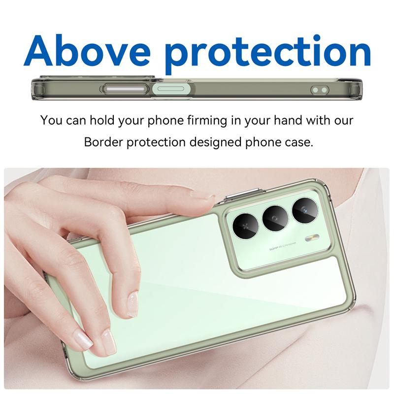 Transparent Phone Case For Realme 14x Case Anti-knock Silicone Colorful Clear Back Cover Realme 14x Case For Realme 14x Global