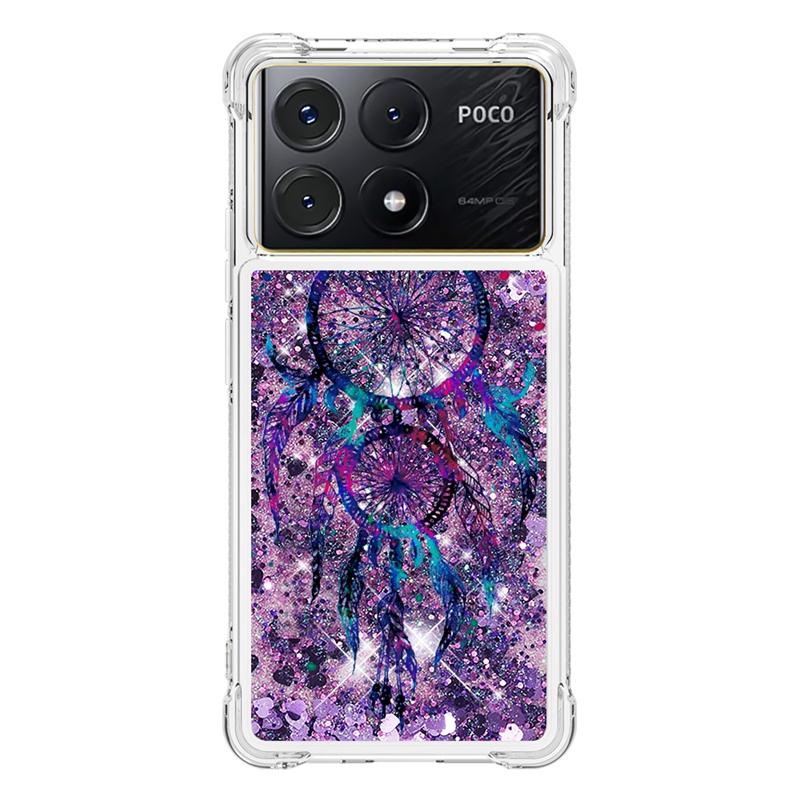 X6 Pro Case On For Fundas Xiaomi Poco X6 Pro Cover Glitter Dynamic Liquid Case For Xiomi Xiaomi PocoX6 X 6 Pro Phone Cases Etui