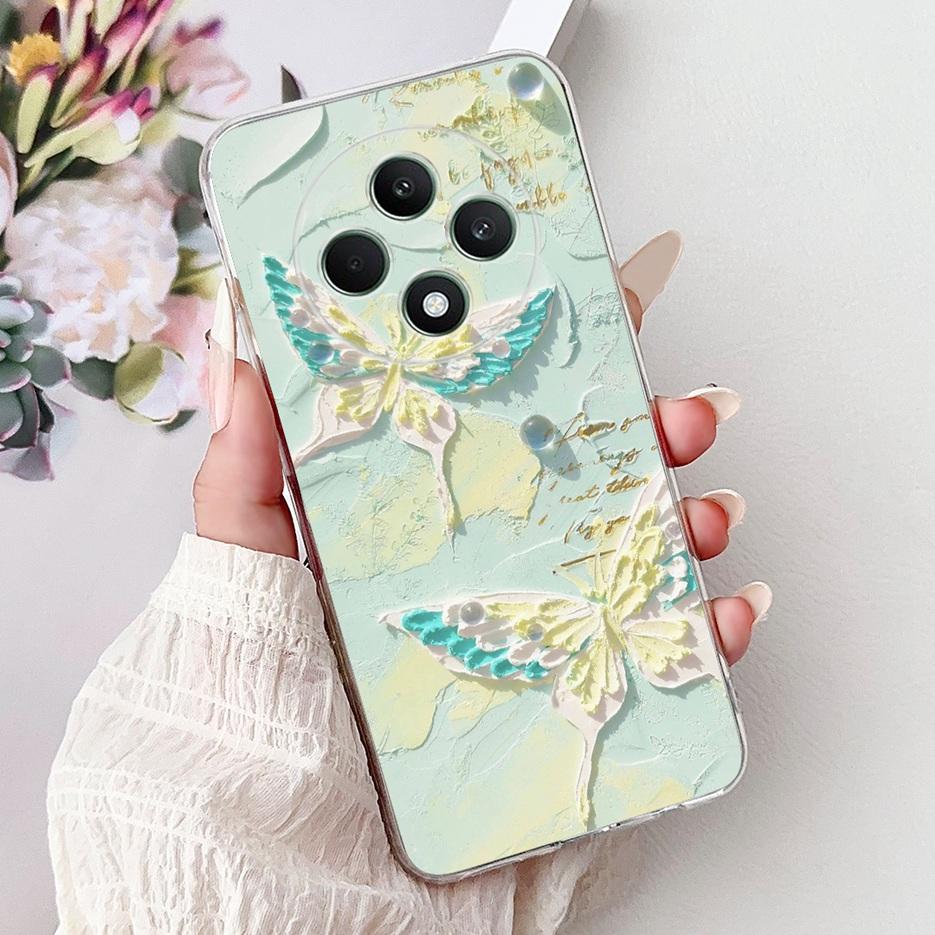 For Oppo Reno 12F 4G Case CPH2687 Stylish Butterfly Painted Cover Soft Silicone Case For Oppo Reno12 F Reno 12 FS Reno12F Bumper