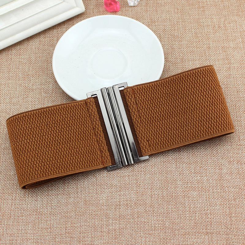 Women'S Loose And Tight Buckle Waist Seal Dress Four Seasons Elastic Belt Women'S Decoration Three Sizes