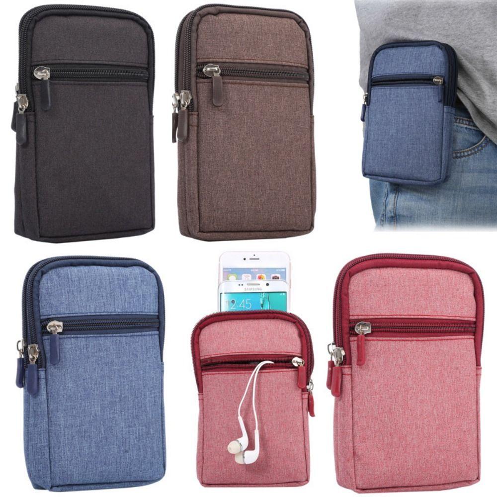 Carrying Case Cell Phone Case Three Layers Mobile Phone Waist Packs  Hiking Climbing