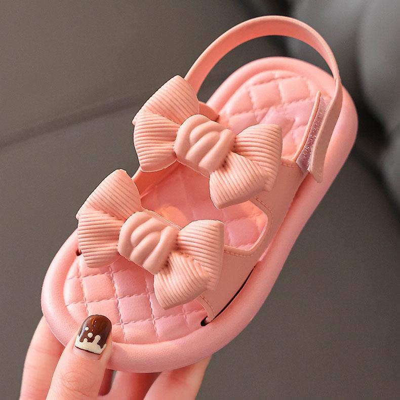 Summer Girls Sandals Non-slip Soft Bottom Student Princess Cool Shoes Open Toe Baby Girls Beach Princess Sandals