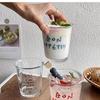 Kreativer Milchfrühstücksbecher - Niedlicher bedruckter hochwertiger Glasbecher