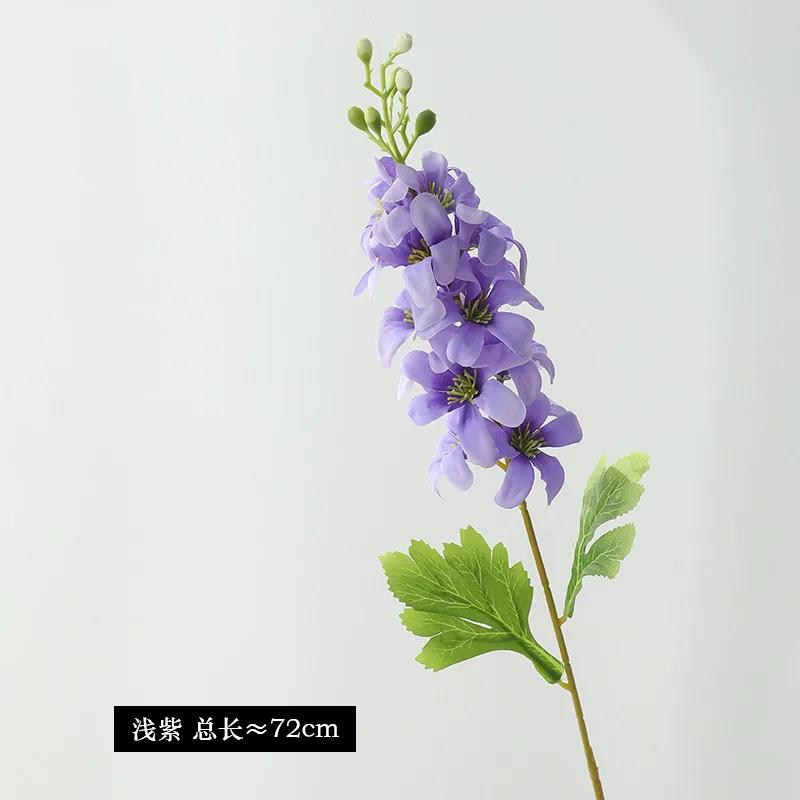 10Pc/lot Artificial Silk Flower Hyacinth Wedding Decor Fake Delphinium Flowers Home Room Decoration Ornaments Party Table Floral