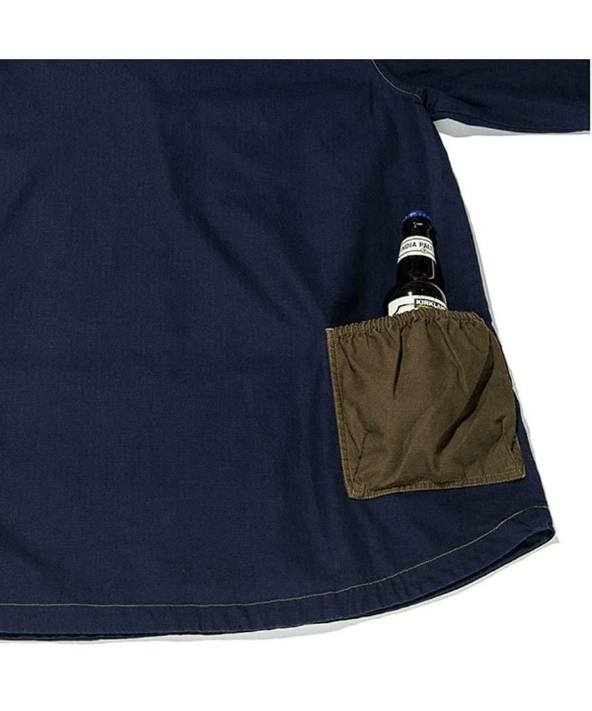 Oregonian Camper Fireproof Camping Parka Cotton (Wolf Brown) Poncho, Flame-Retardant (Size L)