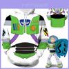 Moletom com Capuz Toy Story Buzz Lightyear Fantasia Cosplay Pulôver com Estampa Digital 3D Vibrante