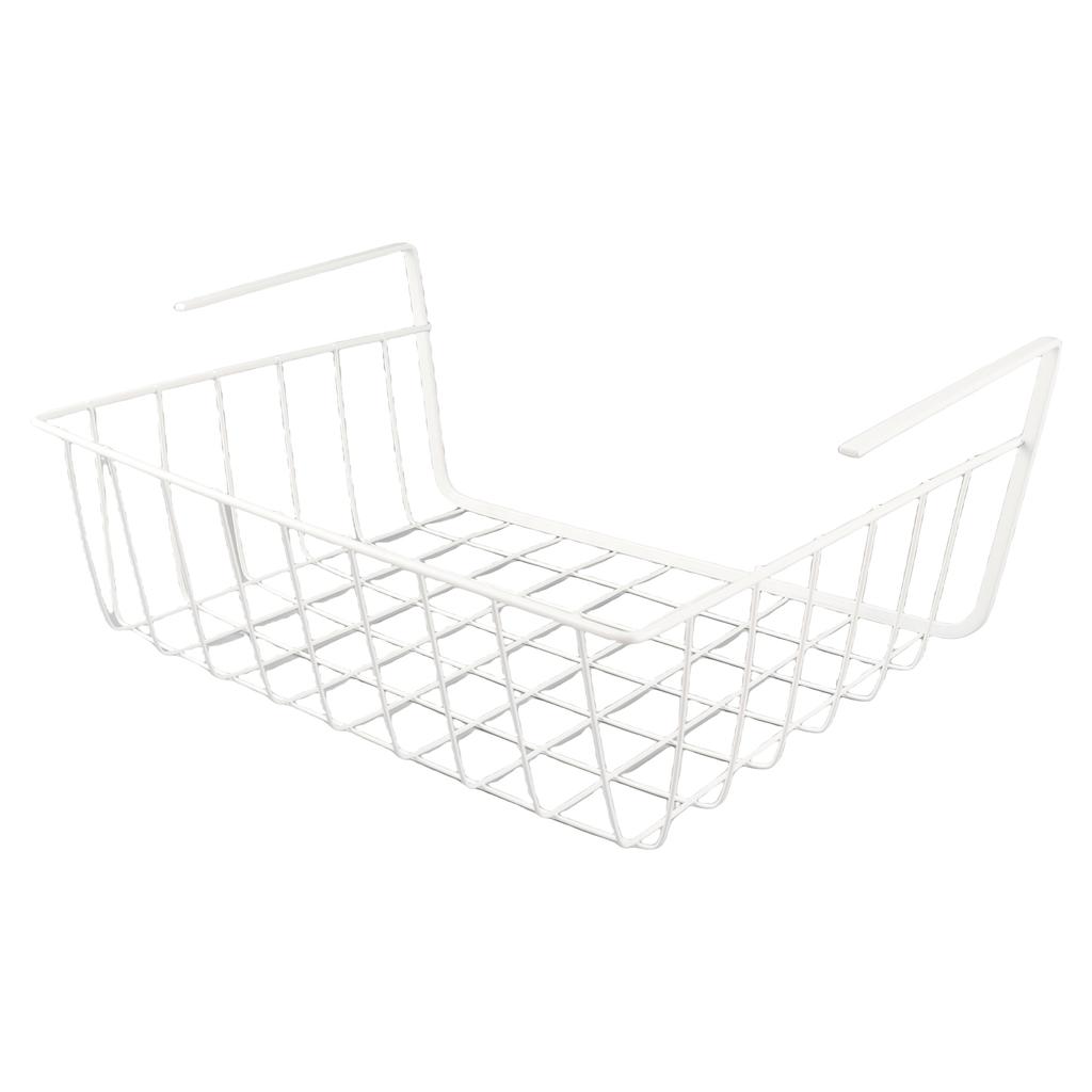 Förvaringskorg under hylla Multifunktionell Helt i metall Trådkorg under hylla för Kök Kontor Skafferi