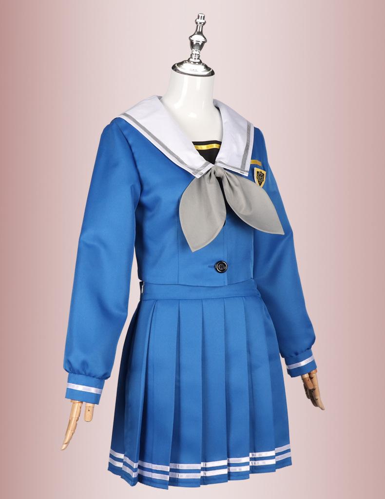 Wakaba Mutsumi Cosplay Stage Costume - Plaid Skirt JK Uniform Dress