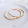 14K Gold-Filled Color-Preserving Gold Chain Bangle - Simple, Luxurious, DIY Open Circle Design.