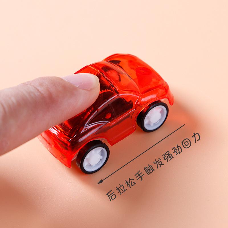 Educational Transparent Pull-back Sedan Toy Car for Children