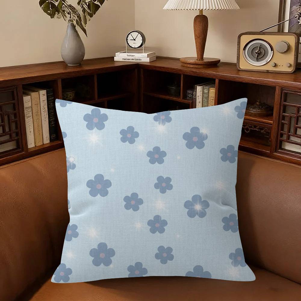 Beauty Freshfloral Pillow Gift Home Office Decoration Bedroom Sofa Car Cushion Cover Case 45X45