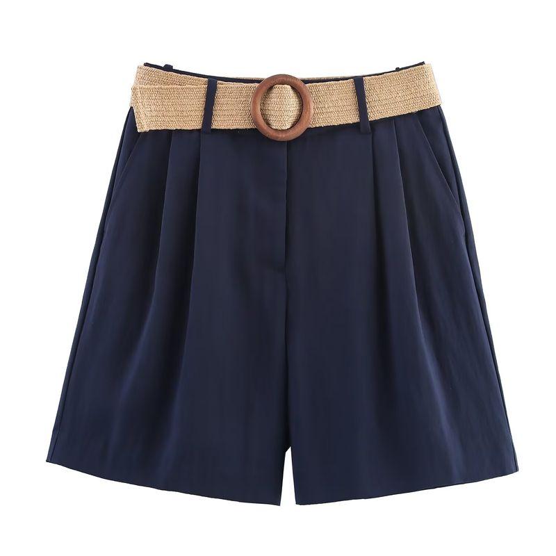 Kaslead New Arrival Women's Clothing Fashion Style Fashion All-Match Matching Belt Bermuda Shorts 8649767