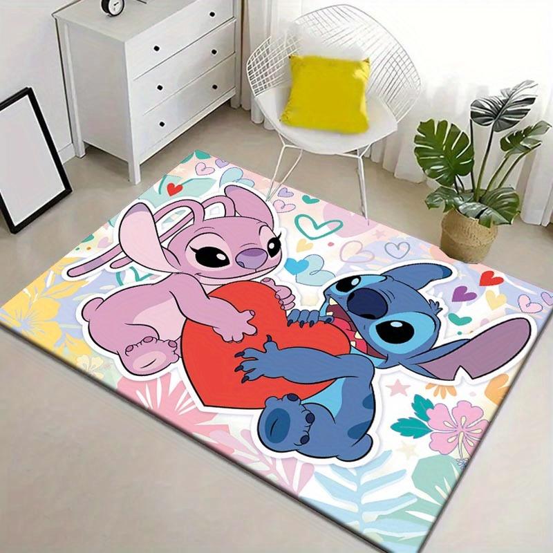 1pc Stitch Pattern Area Rug Soft Flannel Floor Mat for Living Room,Office,Bedroom and Carpet,Sofa Coffee Table Floor Mat