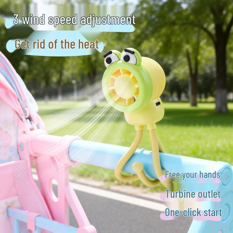 2026 Octopus Mini USB Fan & Phone Holder - Desktop Ornament & Portable Cartoon Electric Fan for Students