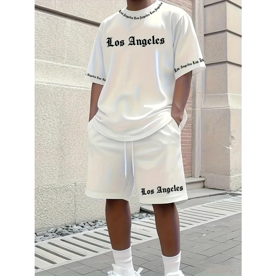

A new 3D letter print casual sporty fashionable comfortable breathable lightweight and soft men s suit for summer 2026 6XL
