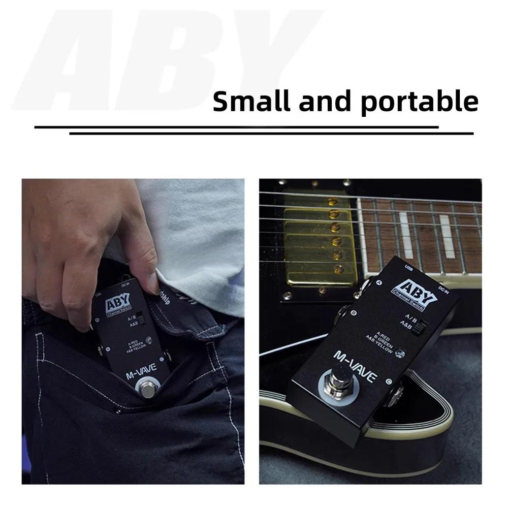 Line Selector AB Switch Mini Guitar Effect Pedal True Bypass Guitar Bass Pedal AB Box - ABY Channel Switch Accessorie