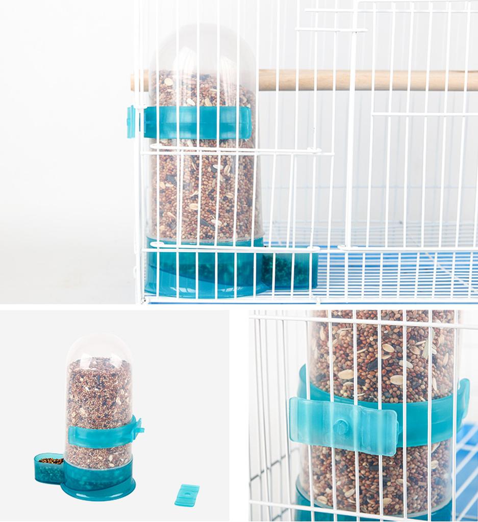 Automatischer Vogelfutterspender Futter Wasser Aufbewahrung Papageienfutterautomat Automatischer Wasser-Trinkbehälter Futterspender Käfig Haustier Vögel Zubehör
