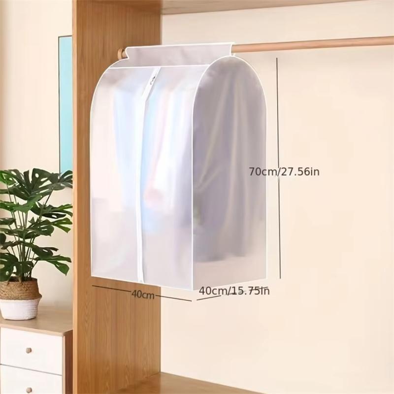Household Transparent Clothing Dust Proof Cover Wardrobe Clothing Protection Hanging Bags Men Suit Jacket Storage Dust Cover