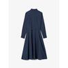 LacoSte Women S Flannel Woven Long dreSS Ef896e 54n Hde q2nEf896e 54nHde