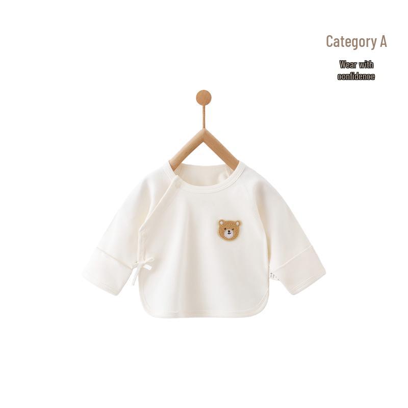 Neugeborenes T-Shirt aus reiner Baumwolle ohne Etikett – Frühling/Herbst Stil