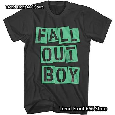 Fall Out Boy Rockband Herr och Barn Sommar Kortärmad T-shirt Vintage Mönster Pojkar Herr Storlek T-shirts