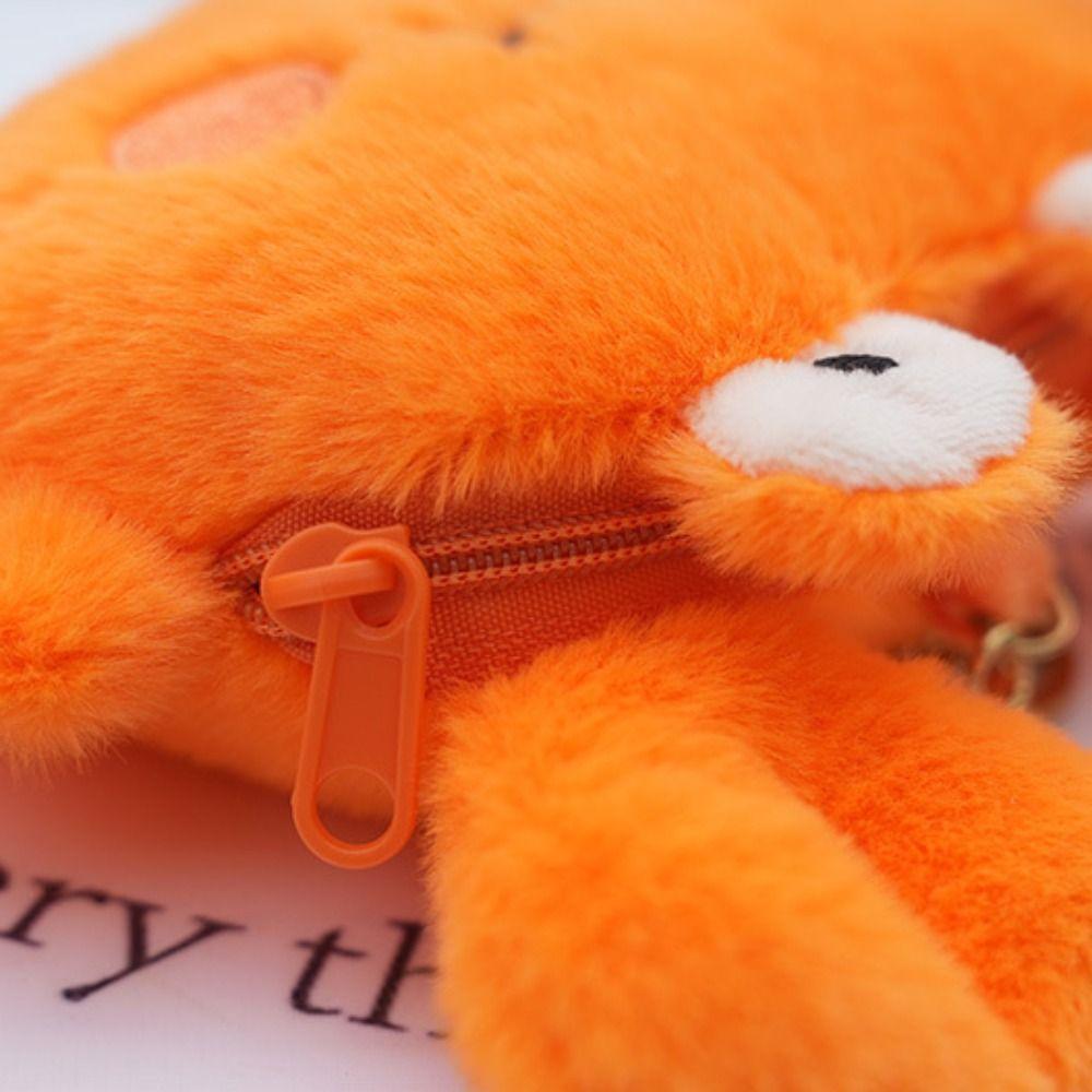 Multi-functional Crab Doll Keychain Stuffed Animals Crab Plush Pendant  School Bags