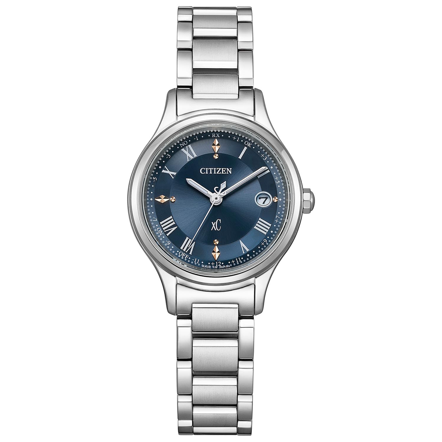 

Радіогодинник Cross Sea Waterproof Navy hikari collection Silver [Citizen] Eco-Drive ES9490-61L для жінок