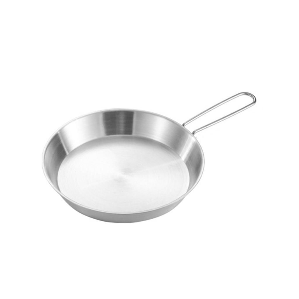 304 składane patelnie ze stali nierdzewnej przenośne patelnie nieprzywierające ze zdejmowanym uchwytem praktyczne naczynia kuchenne