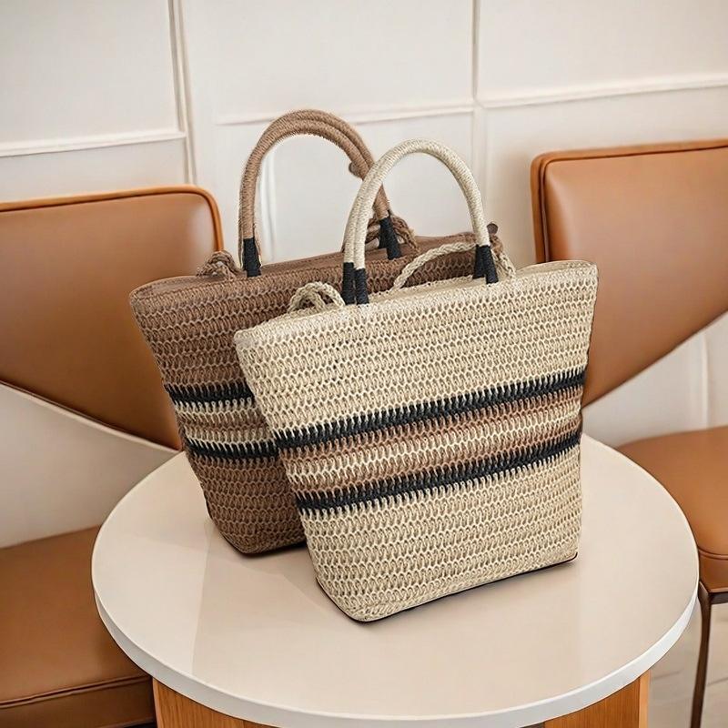Large Capacity Straw Bag Women's New Commuter Versatile Shoulder Bag