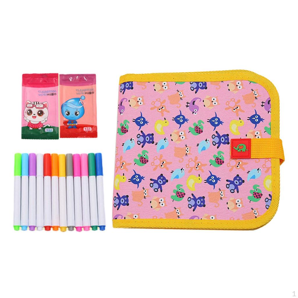 Erasable Book Doodle Set 7 Pages Preschool Road Trips Game Boys Girls Holiday Present Compact Size