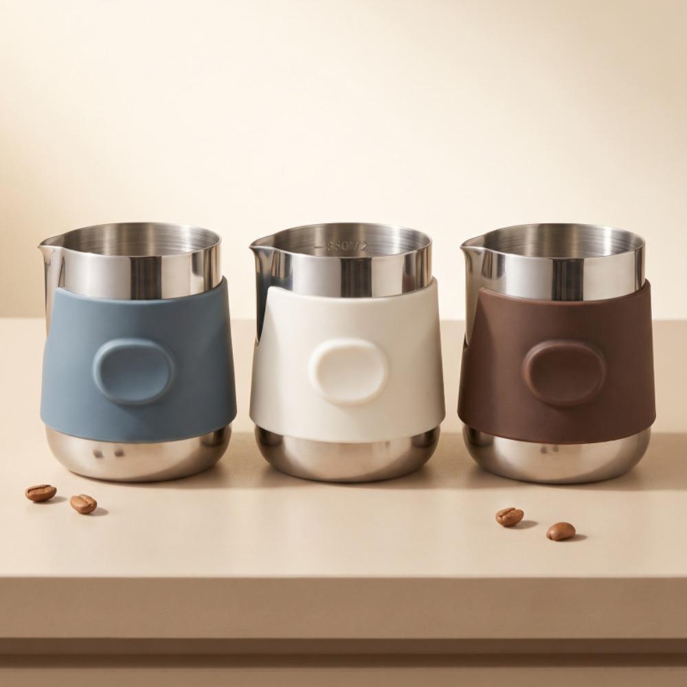 Anti‑scald Milk Frothing Pitcher Stainless Steel Latte Art Milk Frother Jug Barista