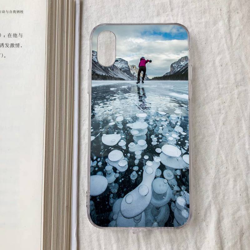 Ice Hockey Rink Phone Case For iPhone 11 12 13 14 Mini Pro Max XR X XS TPU Clear Case For 8 7 6 Plus SE 2020
