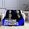 Rock Band Imagine Dragons Printed blanket flannel warm blankets bed linings Soft and comfortable blanket birthday gift
