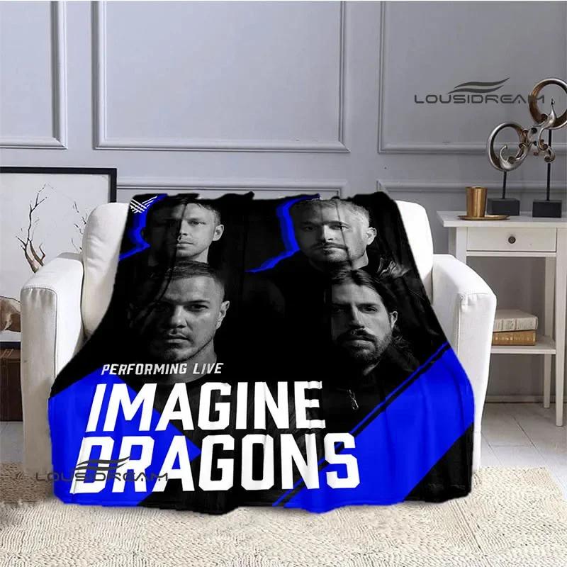 Rock Band Imagine Dragons Printed blanket flannel warm blankets bed linings Soft and comfortable blanket birthday gift