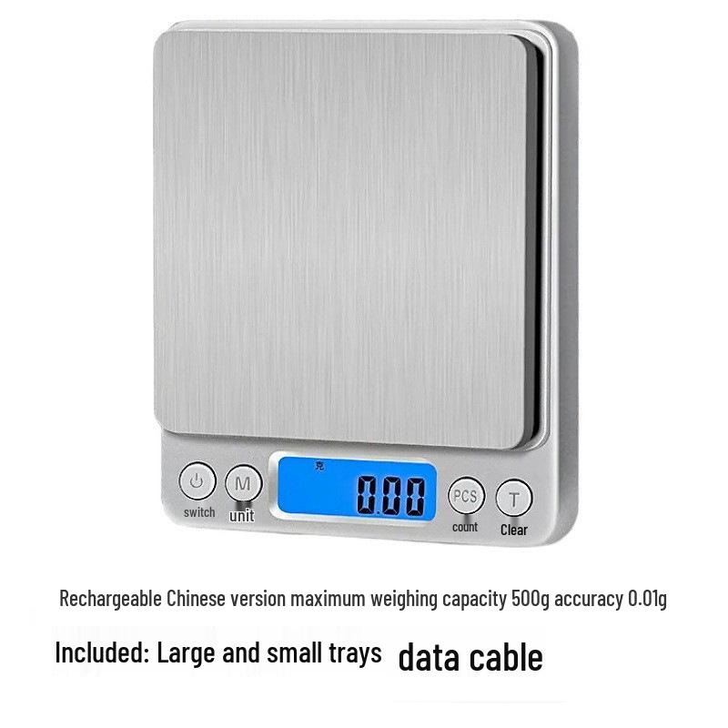 Rechargeable Stainless Steel Kitchen Food Gram Scale